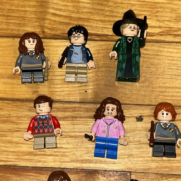 Lego Harry Potter Minifigure Lot Hermione, Dudley, Ron, Magonagal, Dementor C1 - Picture 2 of 4
